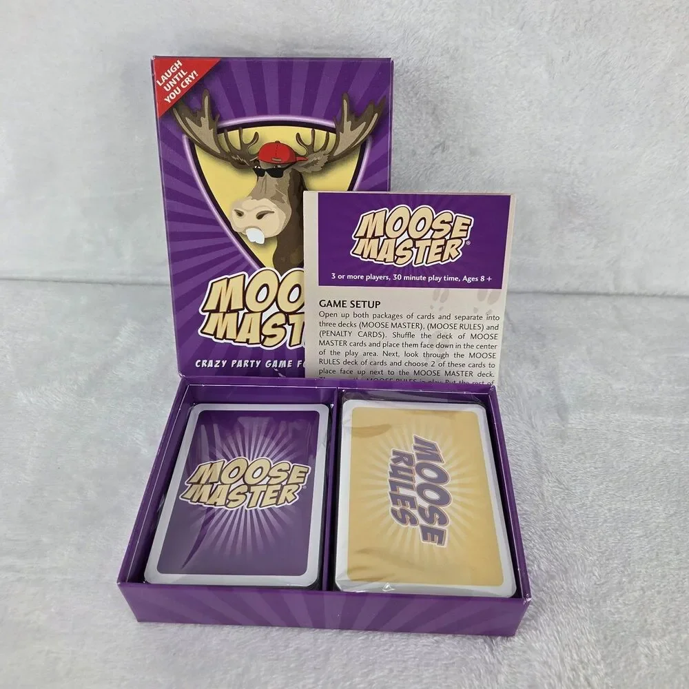 Moose Master Party Card Game 2021 Complete Boomer Games Family Ice Breaker Fun